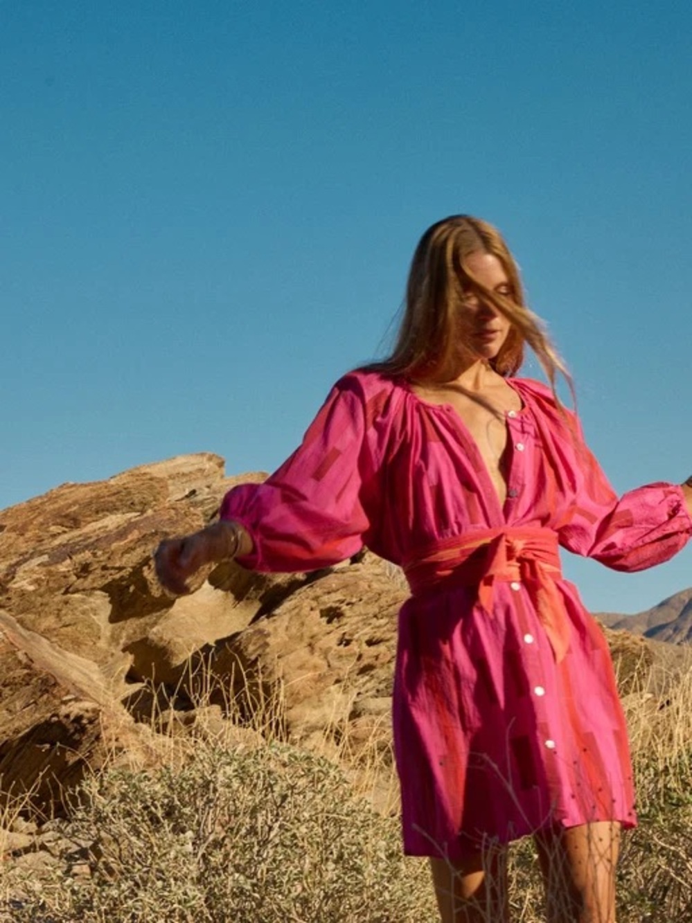 Natalie Martin Alex Short dress Sea Glass Pink - Picture 2 of 9